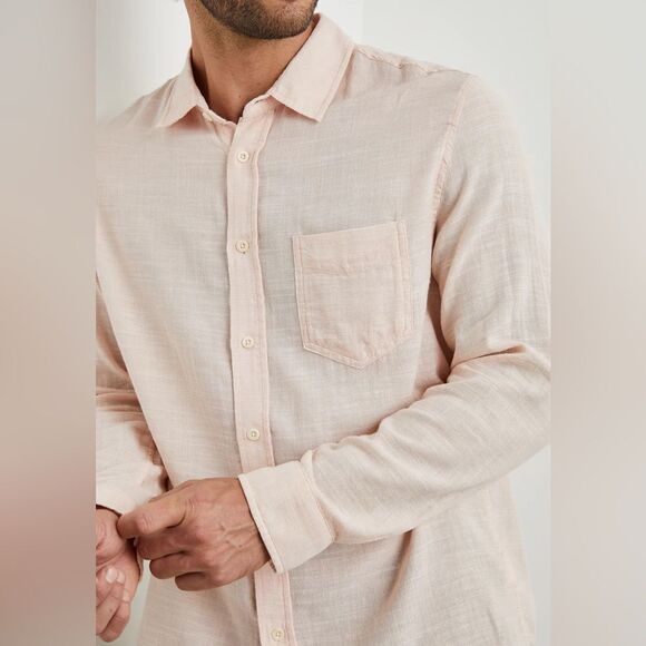 NWT Rails Wyatt Men’s Relaxed Fit Cotton Button Down Shirt in Ebi size XXL - Picture 2 of 12